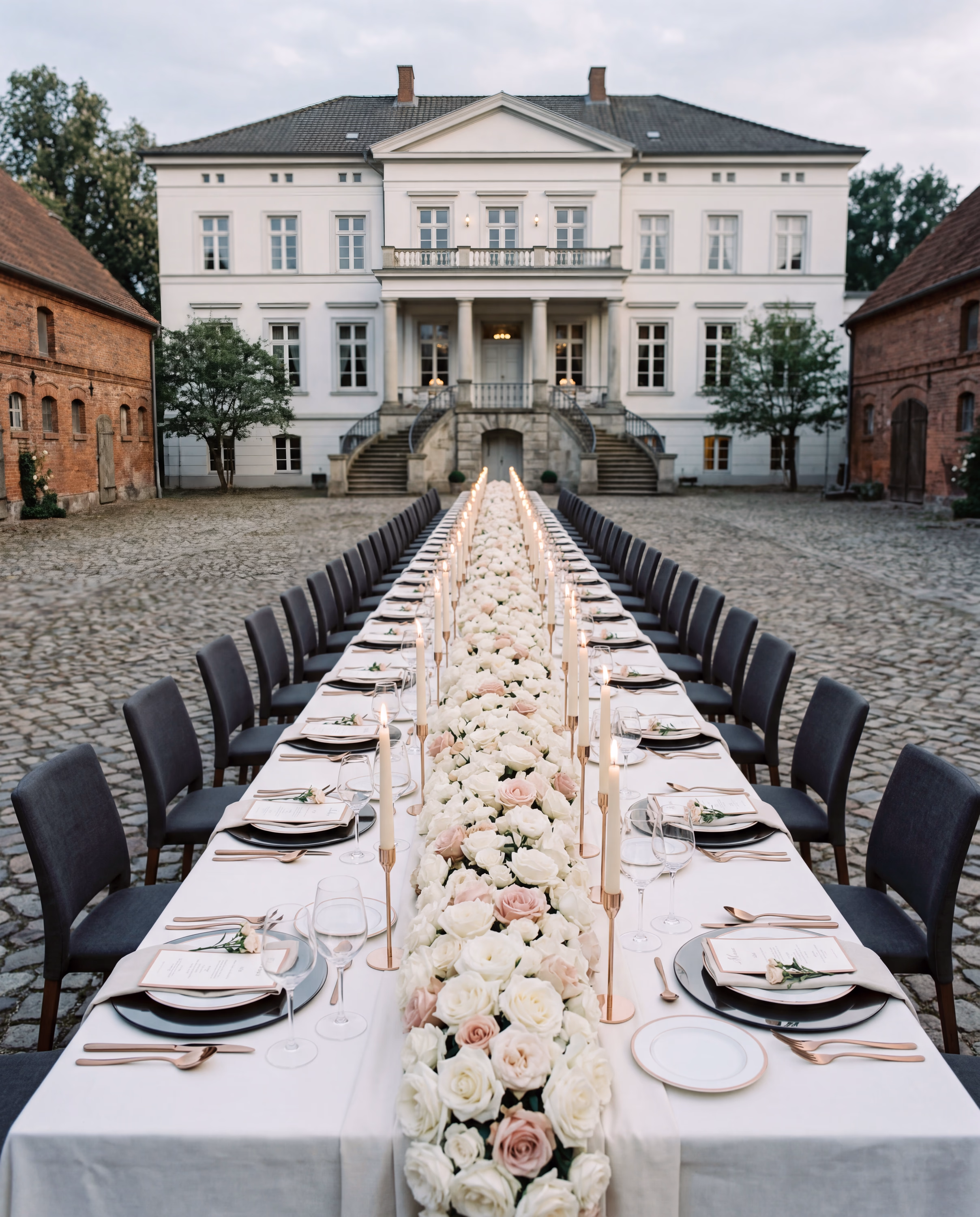 Ein Sommerabend im Innenhof
