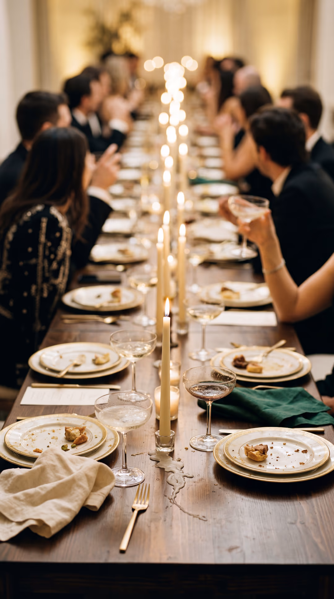 Eine Tafel in vollem Gange